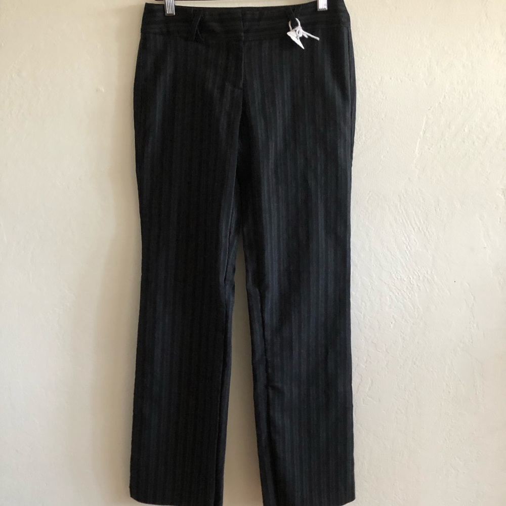 Stripped Dressy Bootcut Slack Pants